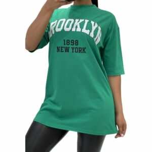 T-shirt vert oversize